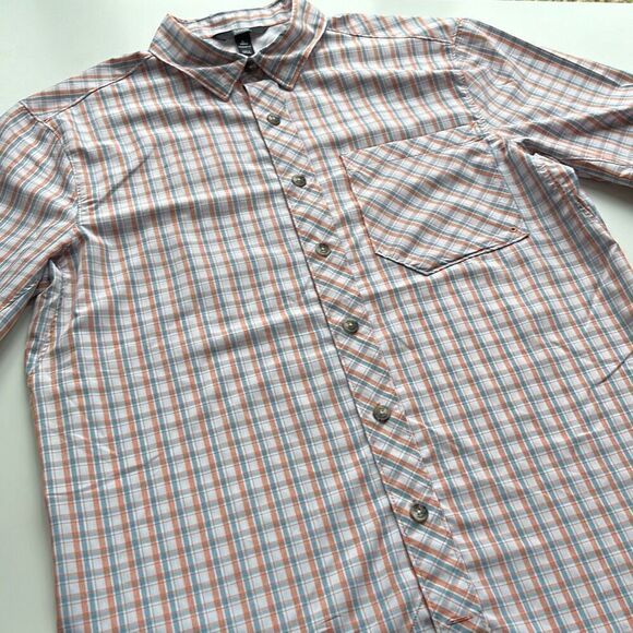 Alaskan Hard Gear Short Sleeve Button Front Mens L Tall - Picture 2 of 9